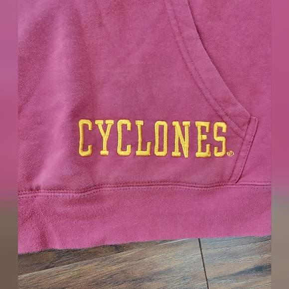 Iowa State Cyclones Embroidered Hooded Sweatshirt Size Small - Picture 4 of 8